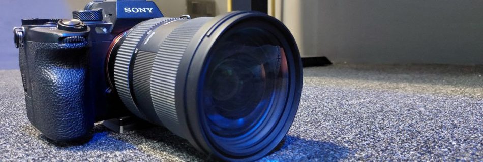 A sony mirrorless camera
