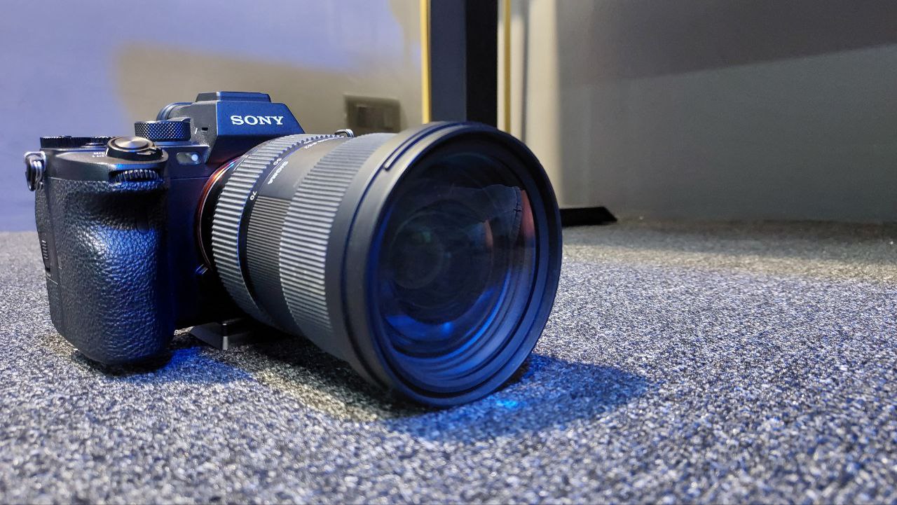 A sony mirrorless camera