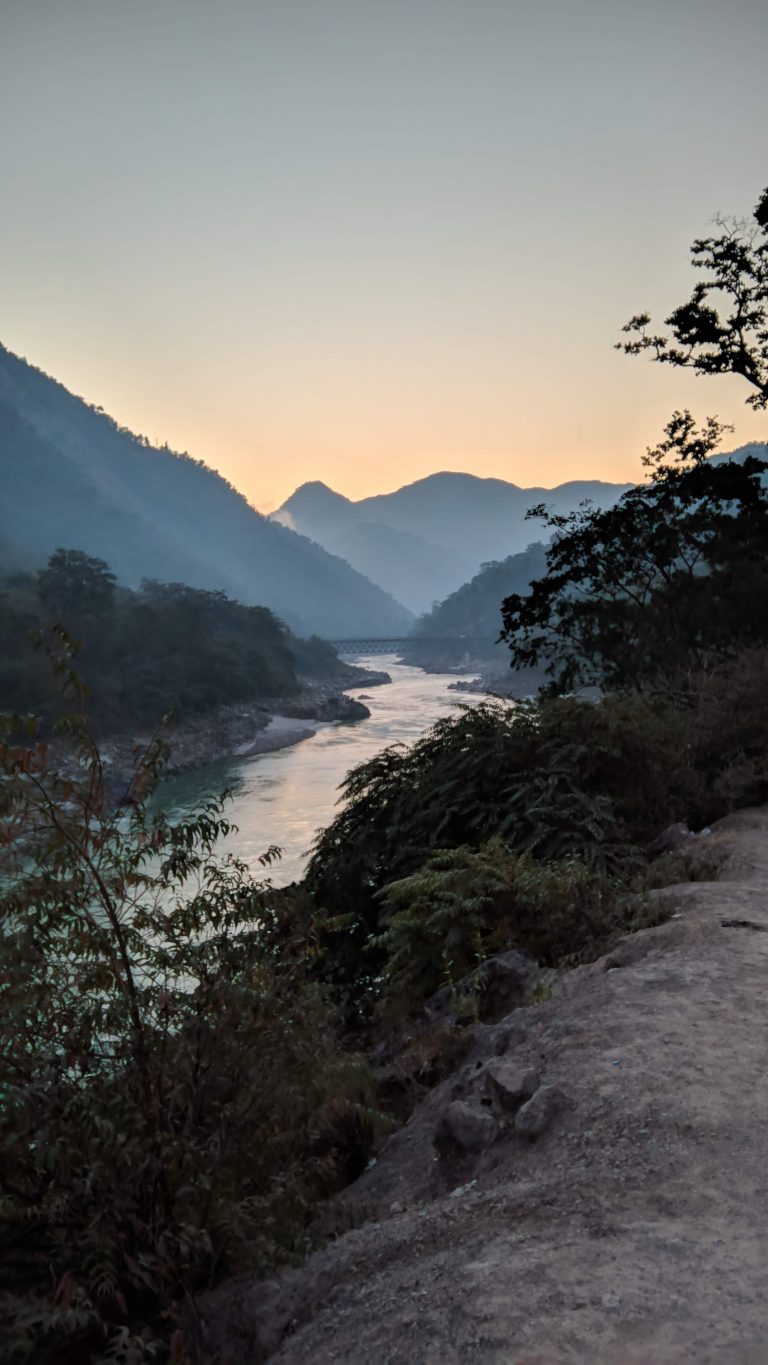 River Ganga flowing near Rishikesh
